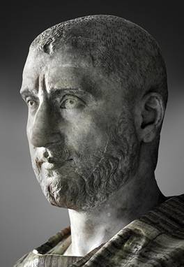 A Roman Emperor probably Valerian reigned 253-260 CE Musei Capitolini MC476  Cat. 49  Photo by  !STORAX